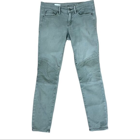 Gap Always Skinny Size 26 Green Biker Jeans - Picture 1 of 8